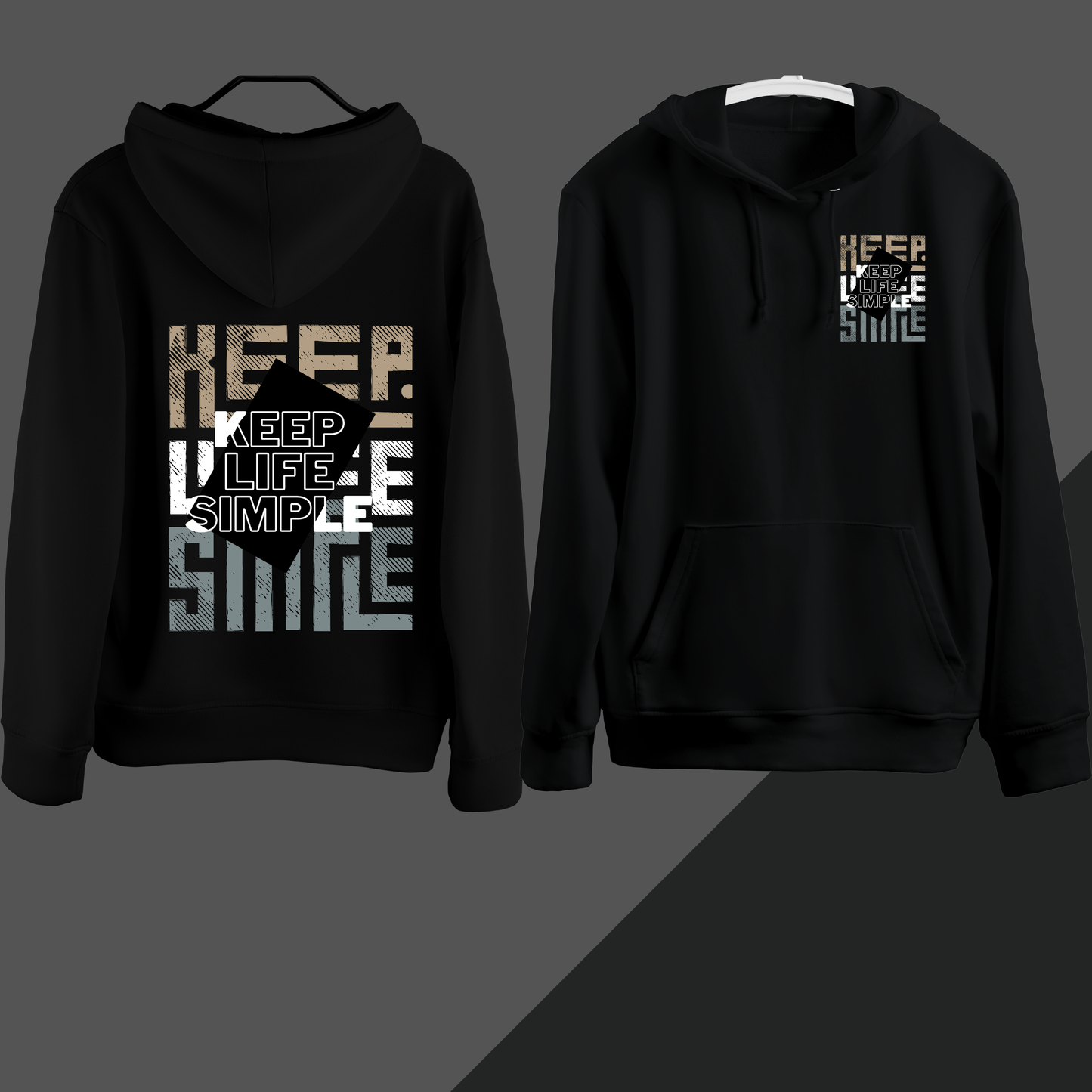 Stylish Keep Life Simple – Minimal Vibe Hoodie
