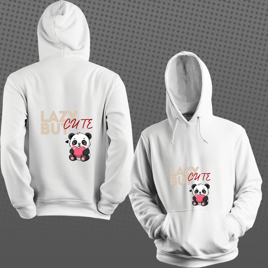 Lazy but Cute Panda Hoodie in Nature