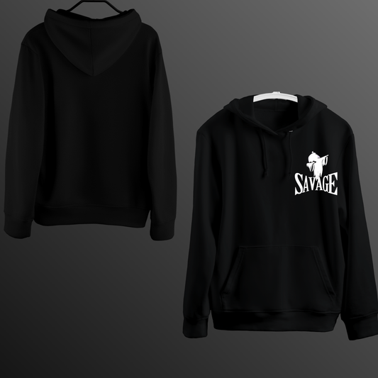 Stay Savage Graphic Print Hoodie