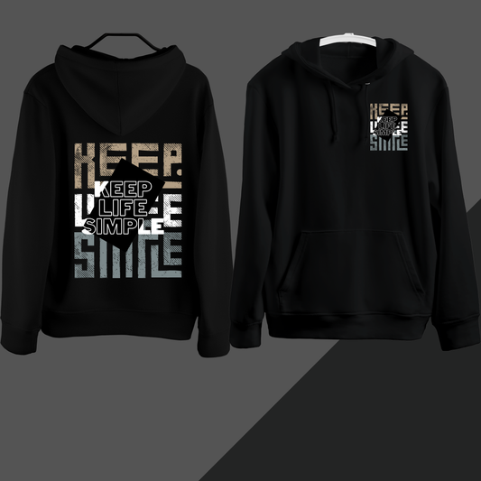 Stylish Keep Life Simple – Minimal Vibe Hoodie